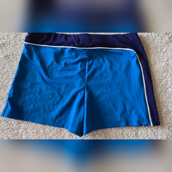 Calvin Klein Jeans Womens Blue Athletic Yoga Shorts Vintage Y2k - Picture 2 of 2